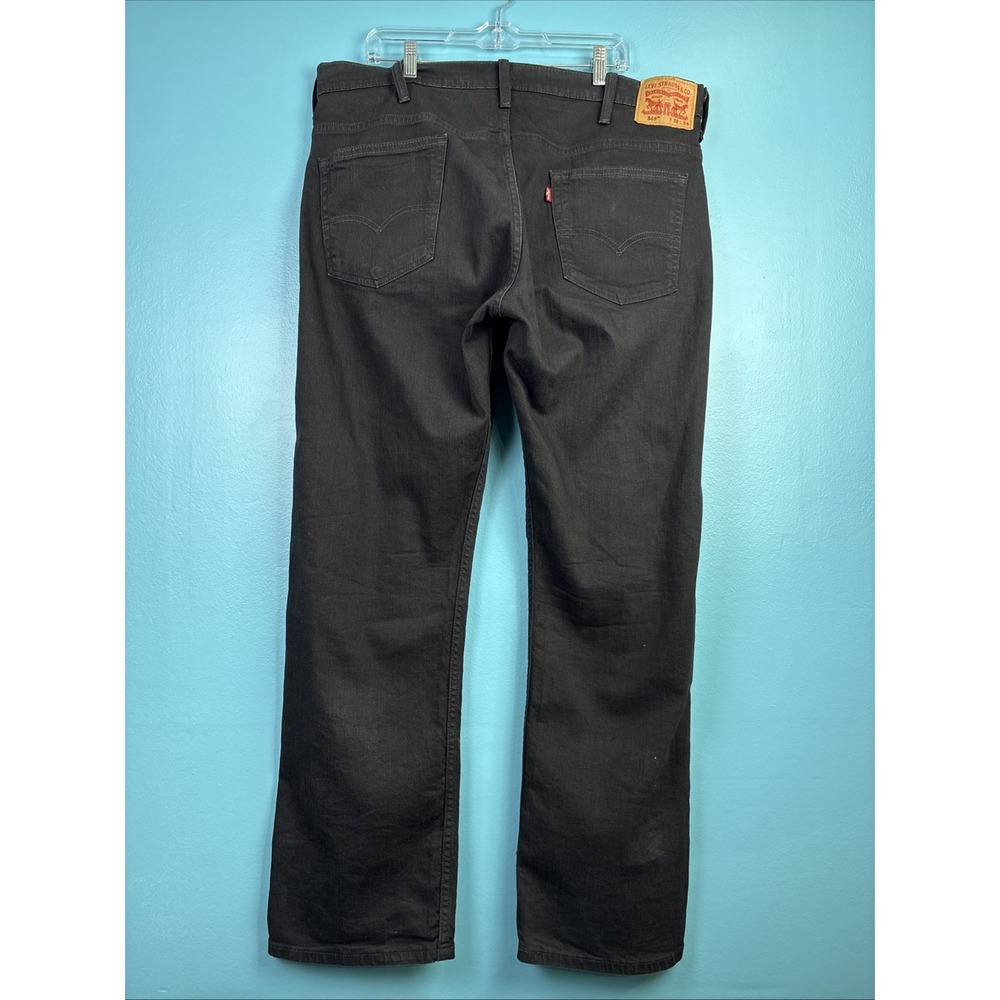 Levi's 569 Men's Jeans 38x34 Faded Black Loose Straight Baggy Denim